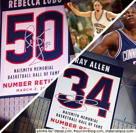 UConn Huskies College Basketball Jersey Ray Allen Alumni White #34