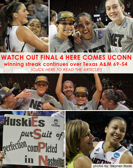 Read the article on the Uconn Women's win over Texas A&M as they advance to the Final Four